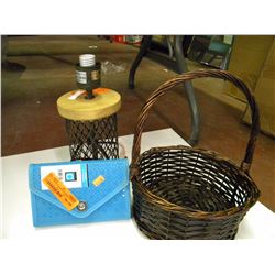 Basket, Lamp, And Coupon Holder