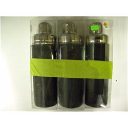 Lot of 3 Cocktail Shakers