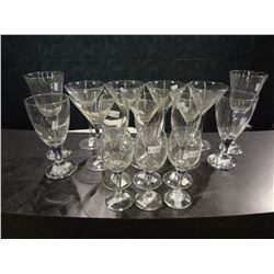 17 Assorted Bar Glasses