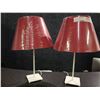 Image 1 : Pair of Pink Lamps