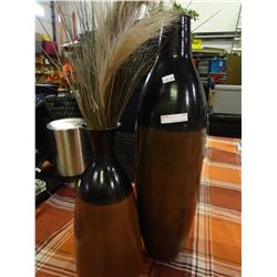 Pair of Vases - Brown/Black