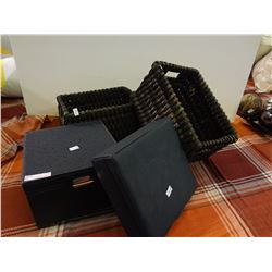 Lot of 4 Storage Containers