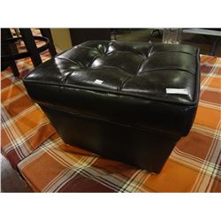Leatherette Ottoman