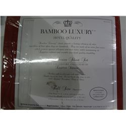 Red Full Size Sheet Set