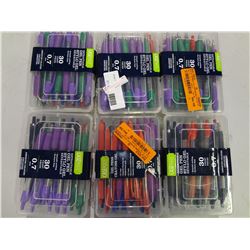 Lot of 6 Boxes of Pens 30 pens in each box