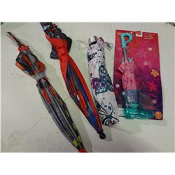 Lot of 4 Children's Umbrella