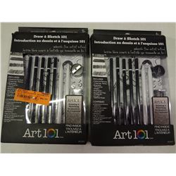 2 Sets of Art Pencils
