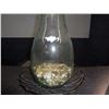 Image 1 : Metal Fruit tray with clear vase