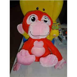 Red and Pink Monkey Plush