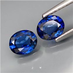 Natural Cornflower Burma Blue  Sapphire Pair 1.20 Ct VS