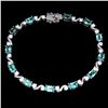 Image 2 : Natural Oval Neon Blue Apatite 60 Carats Bracelet