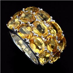 Natural Yellow Citrine  Ring