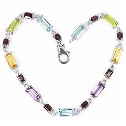 Natural Multi Gemstone 39 Carats Bracelet