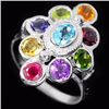 Image 1 : Natural Multi Gemstone Ring