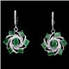 Image 1 : Natural Emerald Earrings & Pendant 48 Carats Set