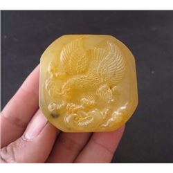 Antique Chinese Hand Carved Eagle Seal