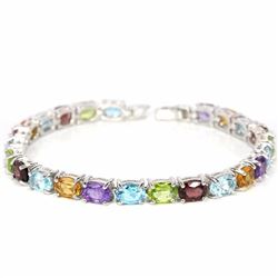 Natural Multi Gemstones 82 Carats Bracelet