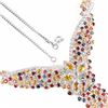 Image 3 : Natural Multi Color Sapphire Necklace