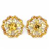 Image 1 : NATURAL ORANGISH YELLOW CITRINE Earrings