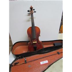 Violin with Case and Bow