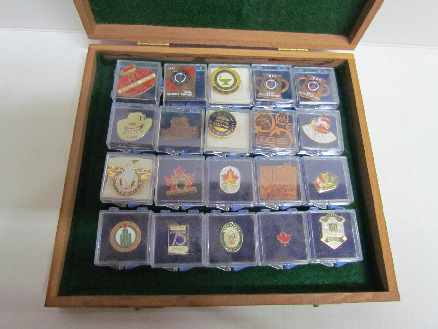 Collect Pin Case of assorted 20 Collector Pins - Schmalz Auctions