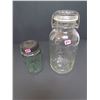 Image 1 : Perfect Seae wide mouth adjustable Jar "ERROR JAR"  and  Reproduction Masons Patent 1858 Pt. Jar