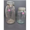 Image 1 : Wallaceburg Gem Clear Jar and Improved Gem Aqua