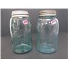 Image 1 : Atlas Strong Shoulder Mason Jar+ Aqua "Ball" jar