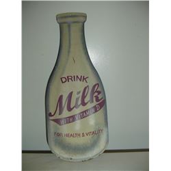 nice tin milk bottle sign