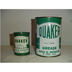 Quaker 1lb and 5 lb grease tins