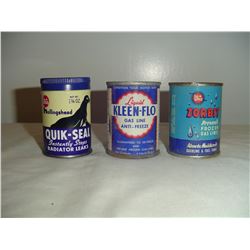 3 1/2 pint whiz and kleen-flo tins