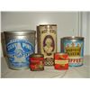 Image 1 : 5 nice old kitchen tins lard ,coffee etc.