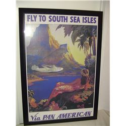 large Pan-Am airlines advertising poster