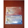 Image 1 : 2001 US uncirculated coin set P+D mints with quarters