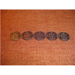 5 1985 canadian 50 cent pieces