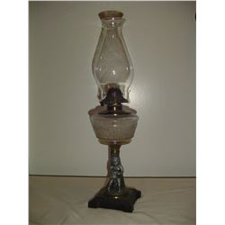 1890's figural coal oil lamp