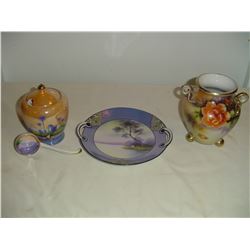 3 hand painted pieces Noritake
