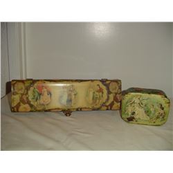 2 victorian dresser boxes