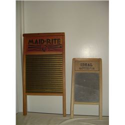 2 old washboards