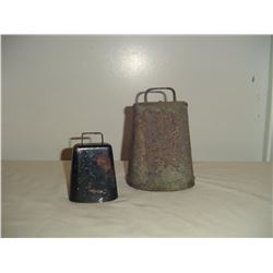 2 old cow bells
