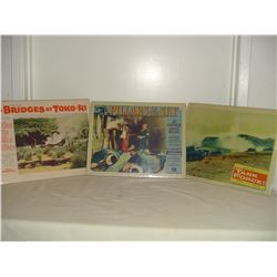 3 1950's movie lobby cards