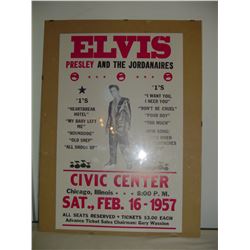 Elvis Presley concert poster