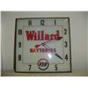 Image 1 : 1950's Willard battery advertising clock 15 inch working