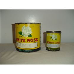 2 #White Rose grease tins 1lb and 5 lb