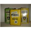 Image 1 : 3 1 gallon Pyroil oil tins