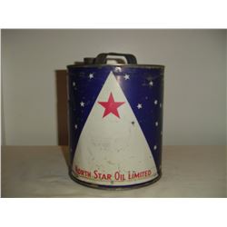 1 gallon round North Star oil tin