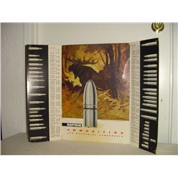 old Noma ammunition hunting store cardboard counter display sign