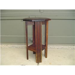 small wood plant table