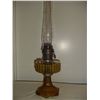 Image 1 : amber glass Aladdin coal-oil lamp