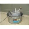 Image 1 : 3 pieces galvanized steel 2 tubs 1 watering can
